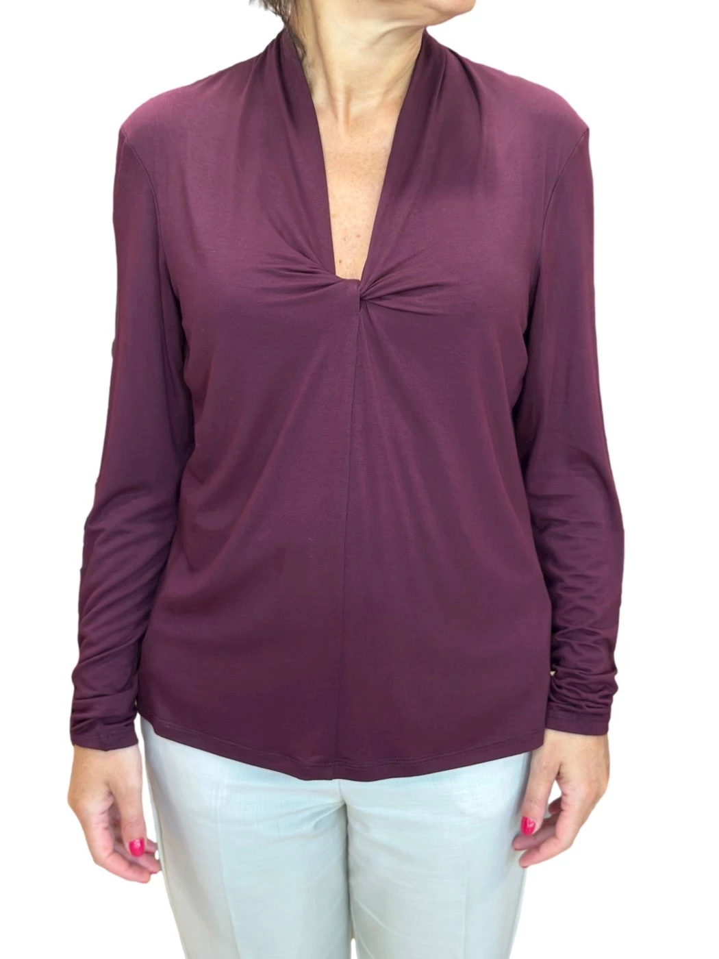 T-Shirt scollo a v Giulia Valli