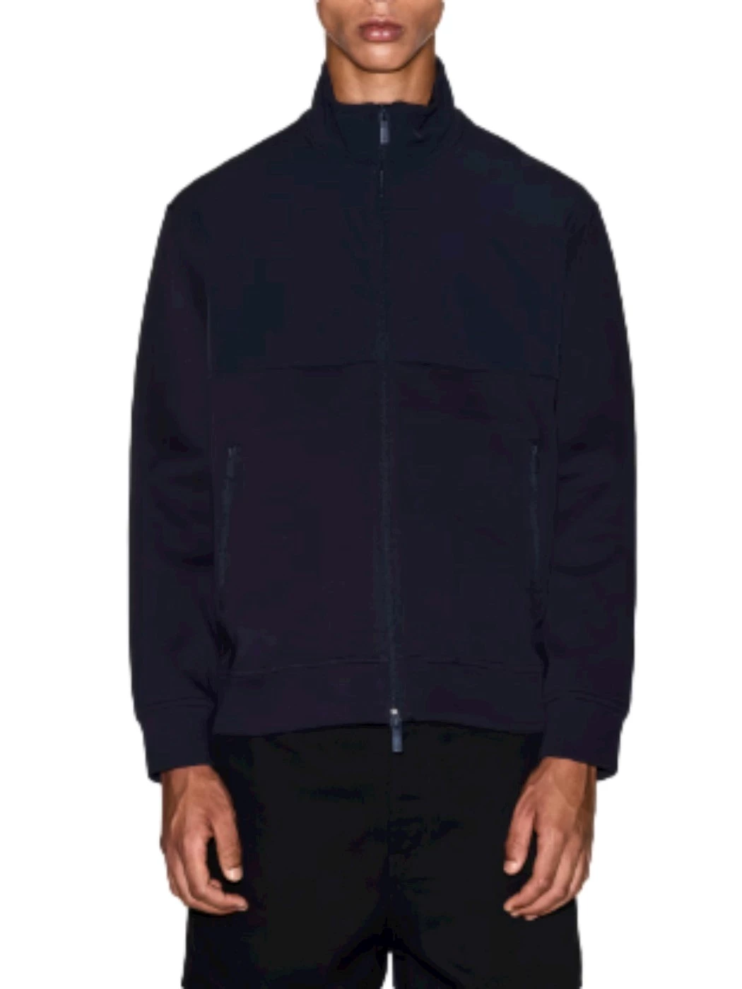 Felpa fullzip bimateriale Armani Exchange