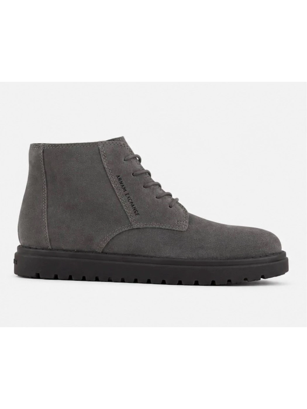 Anfibi stringati grigio scuro Armani Exchange
