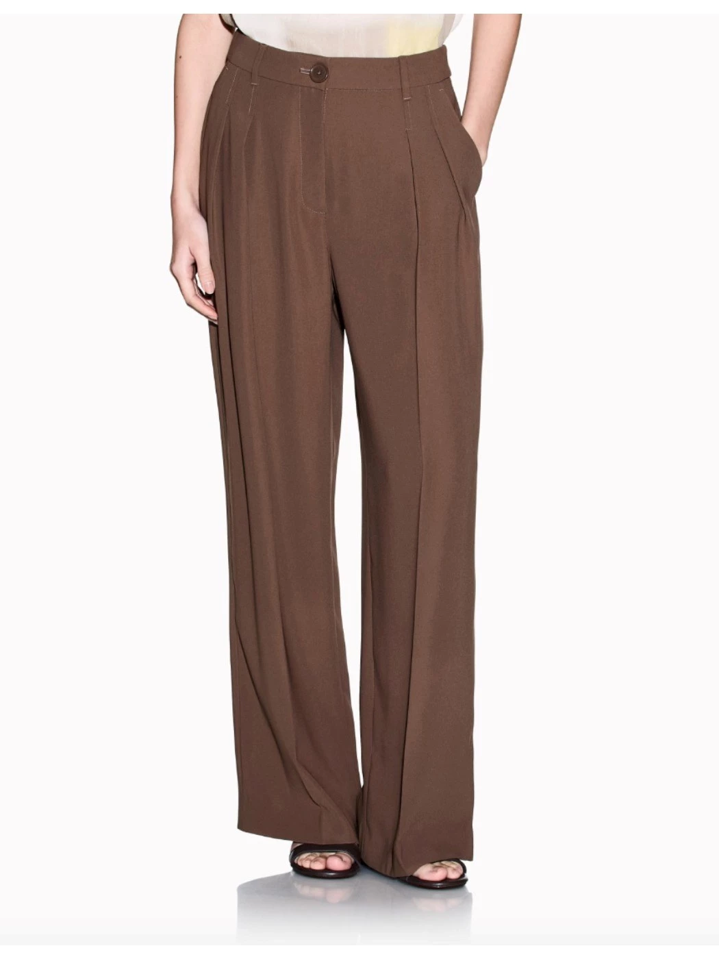 Pantalone classico in georgette Armani Exchange