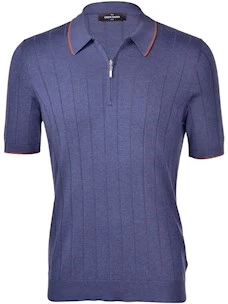 Polo in maglia con zip Gran Sasso