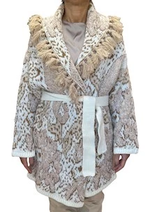 Cardigan lungo con frange PHO Firenze