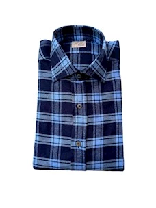 Camicia a quadri in flanella Alessandro Gherardi