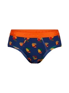 Slip intimo uomo cotone fantasia galli multicolore Gallo