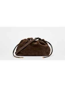 Pochette in pelle scamosciata Marella