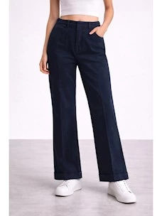 Pantaloni in bull di cotone Marella