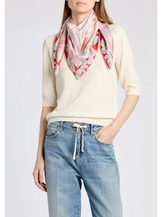 Foulard in raso di pura seta Marella