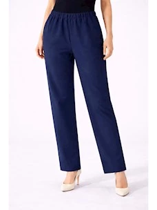 Pantalone in cotone con elastico Giulia Valli