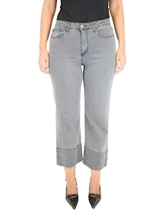 Pantalone in jeans grigio Giulia Valli