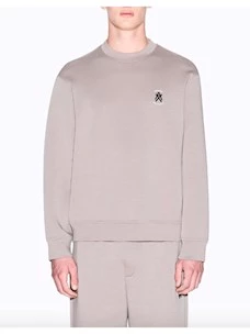 Felpa girocollo con logo Armani Exchange