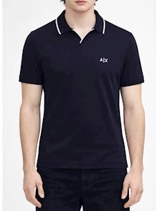 Polo piqué di cotone traspirante Armani Exchange