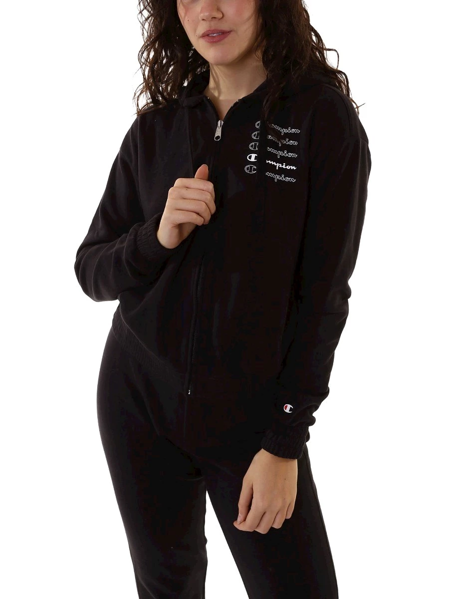 CHAMPION TUTA DONNA FELPA+PANTALONE IN GARZATO