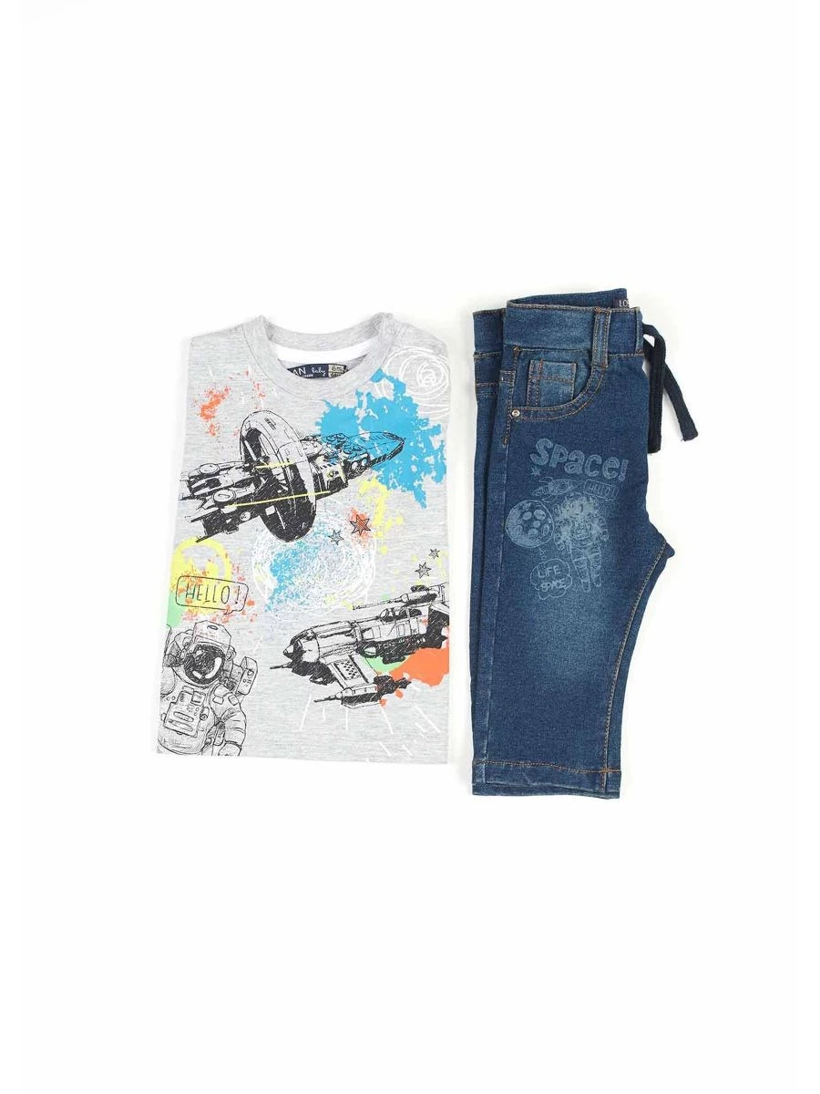 LOSAN COMPLETINO JEANS+T-SHIRT INFANT BOYS