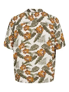 CAMICIA MANICA CORTA UOMO JACK & JONES RESORT FLORAL SHIRT