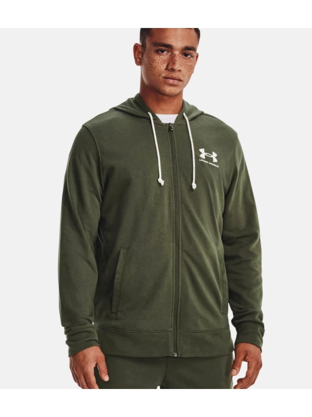 FELPA UOMO UNDER ARMOUR RIVAL TERRY LC FZ