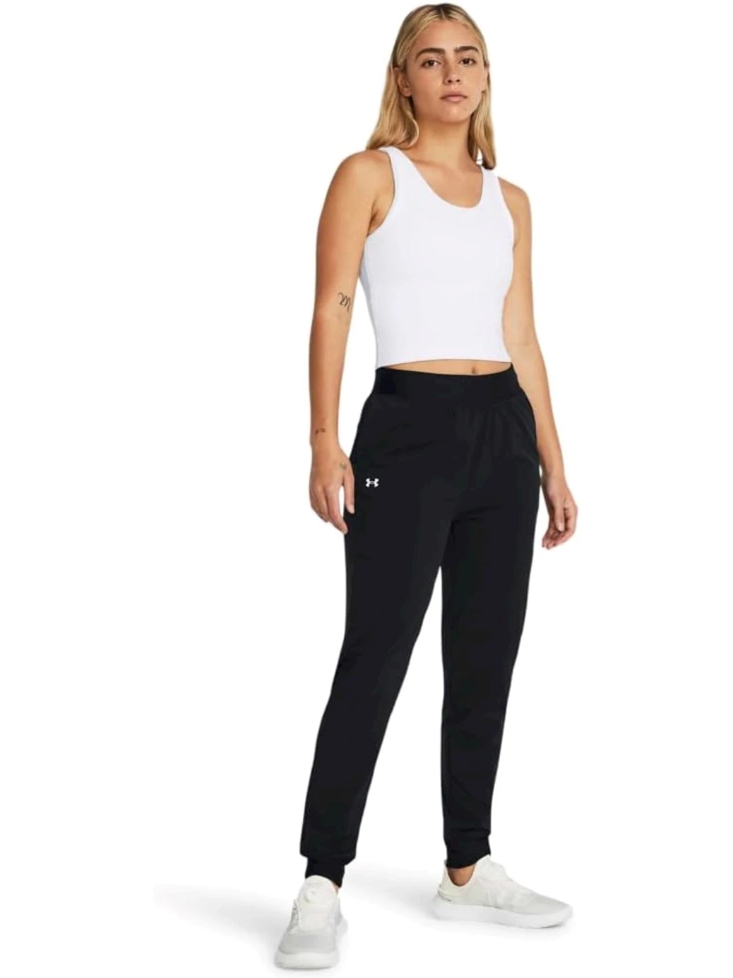 PANTALONI DONNA UNDER ARMOUR RIVAL HI RISE WOVEN PANT