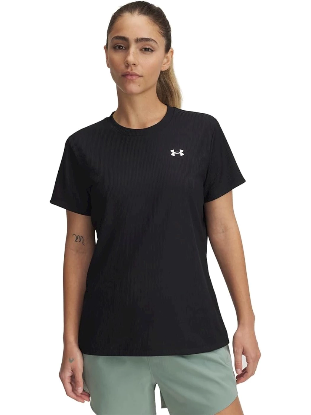 T-SHIRT DONNA UNDER ARMOUR TECH RIB SSC