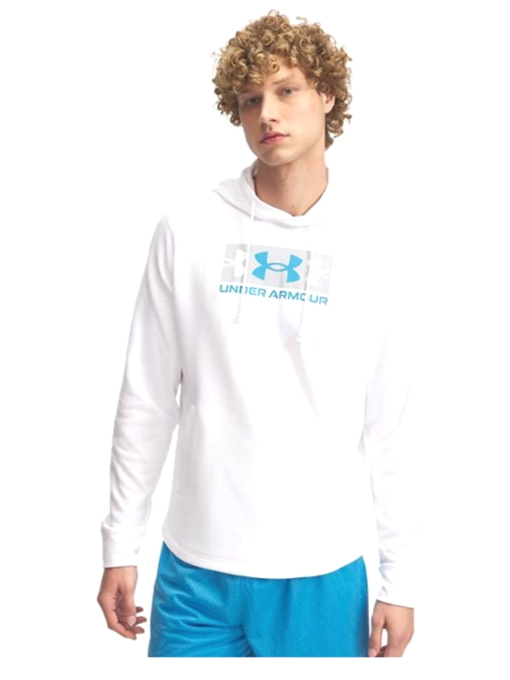 FELPA UOMO UNDER ARMOUR RIVAL TERRY LOGO HOOD