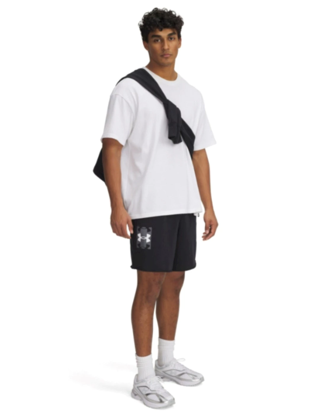 SHORT UOMO UNDER ARMOUR RIVAL TERRY LOGO 8in SHORT