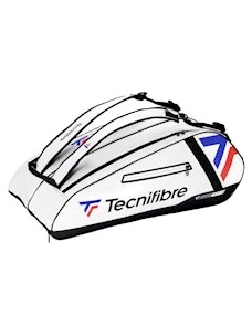 BORSA TENNIS TECNIFIBRE ENDURANCE 12R WHITE TOUR BAG