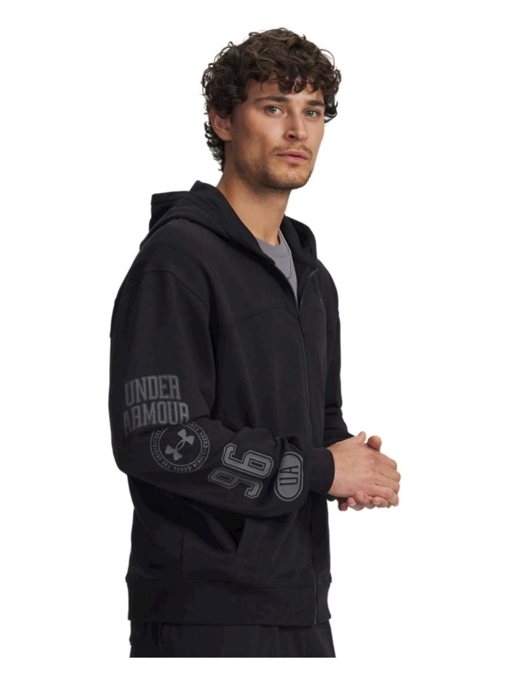 FELPA UNDER ARMOUR RIVAL LW GRAPHIC FZ