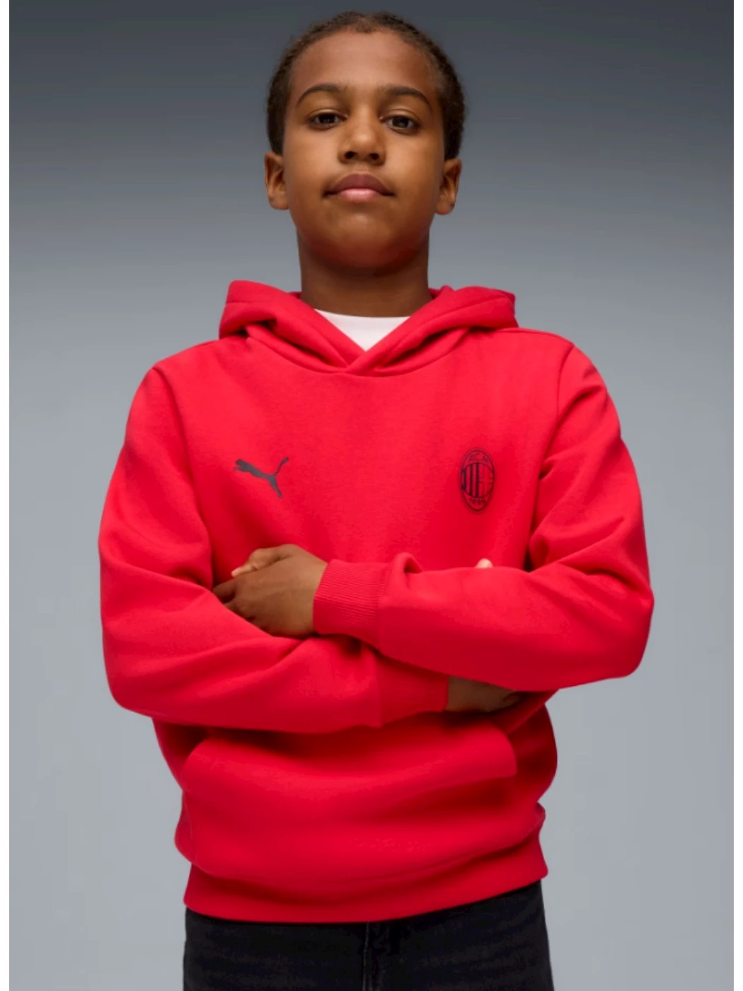 FELPA BAMBINO PUMA AC MILAN FTBLESS HOODIE