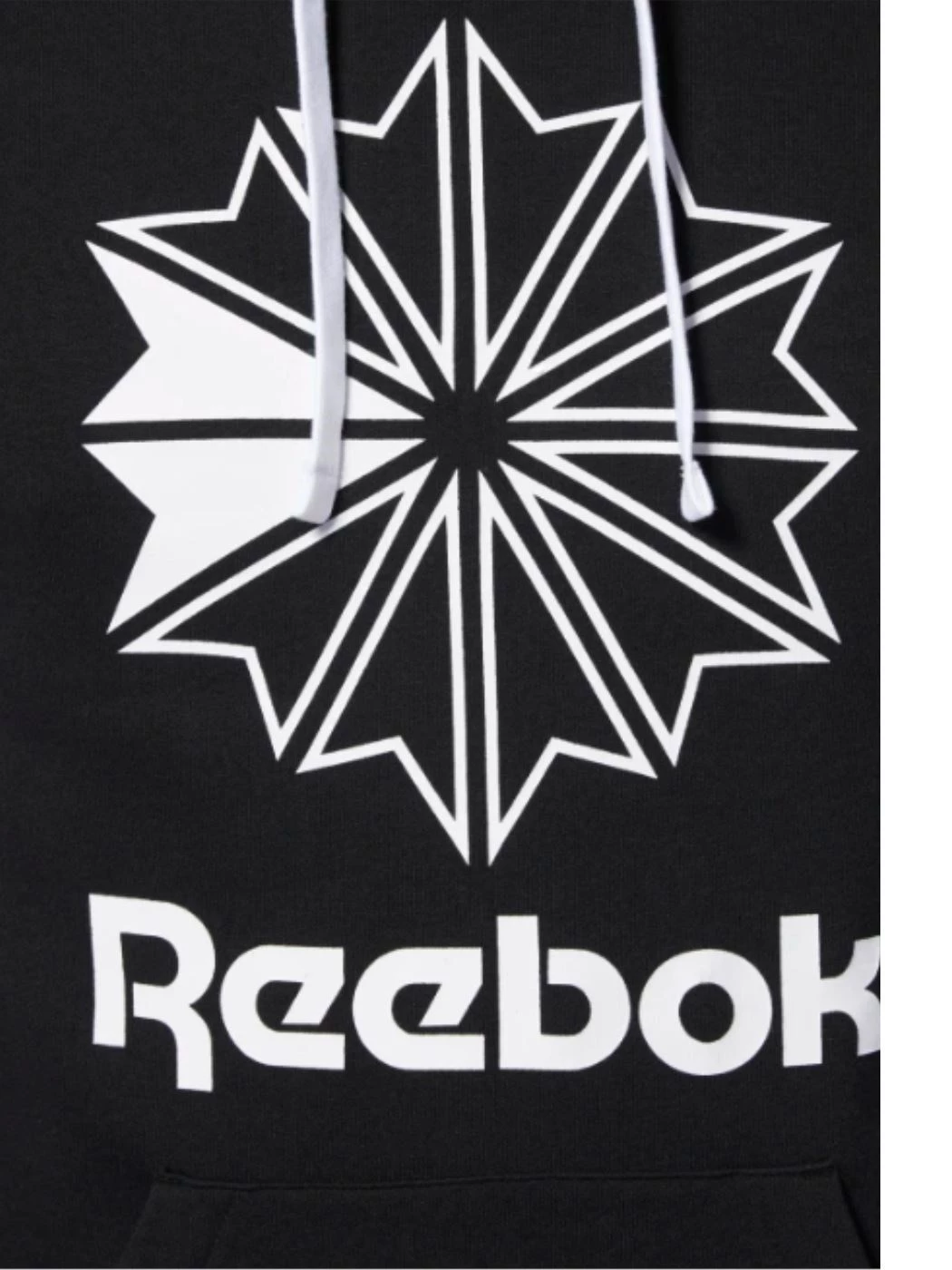 FELPA UOMO REEBOK C BIG LOGO HOODIE BLACK