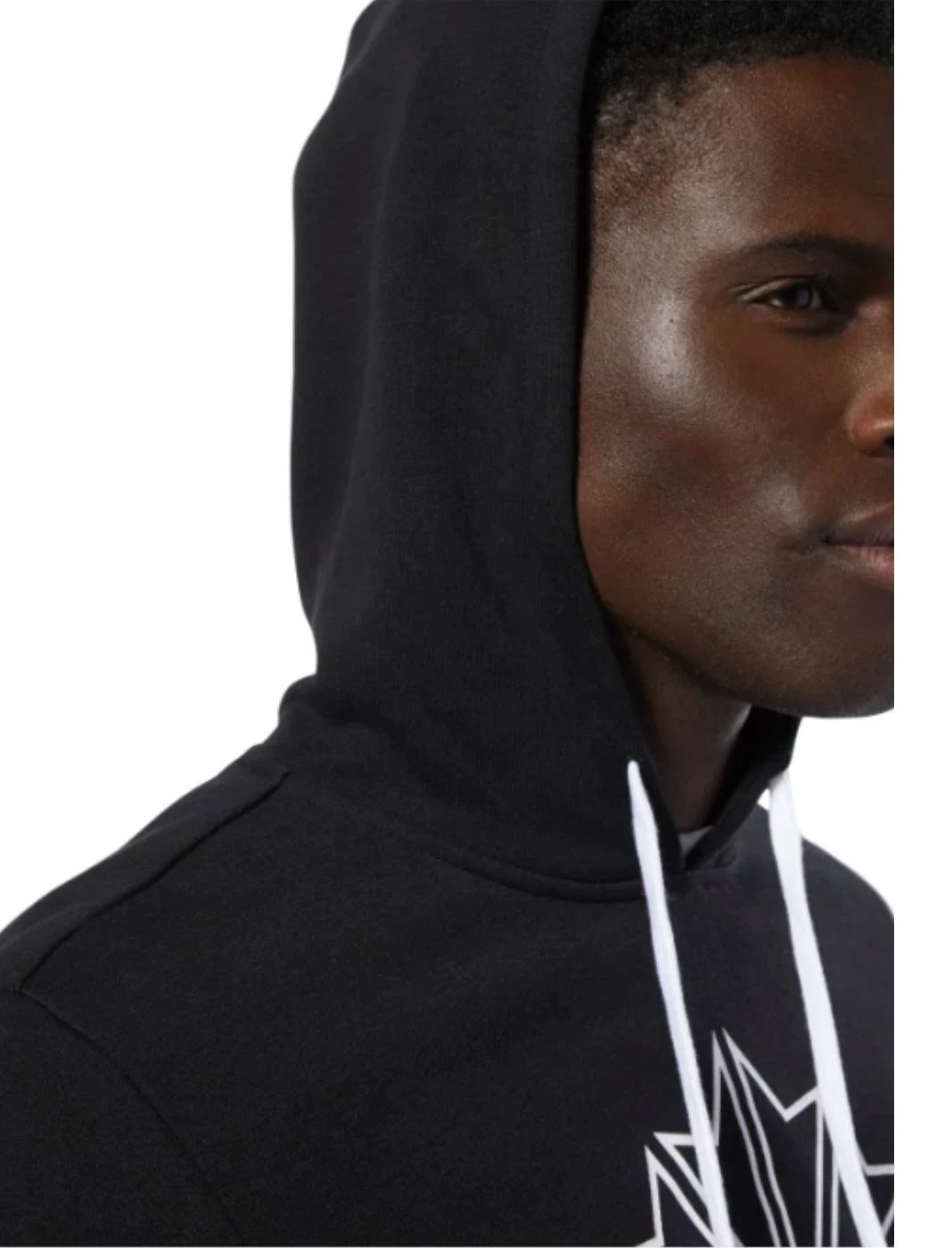 FELPA UOMO REEBOK C BIG LOGO HOODIE BLACK
