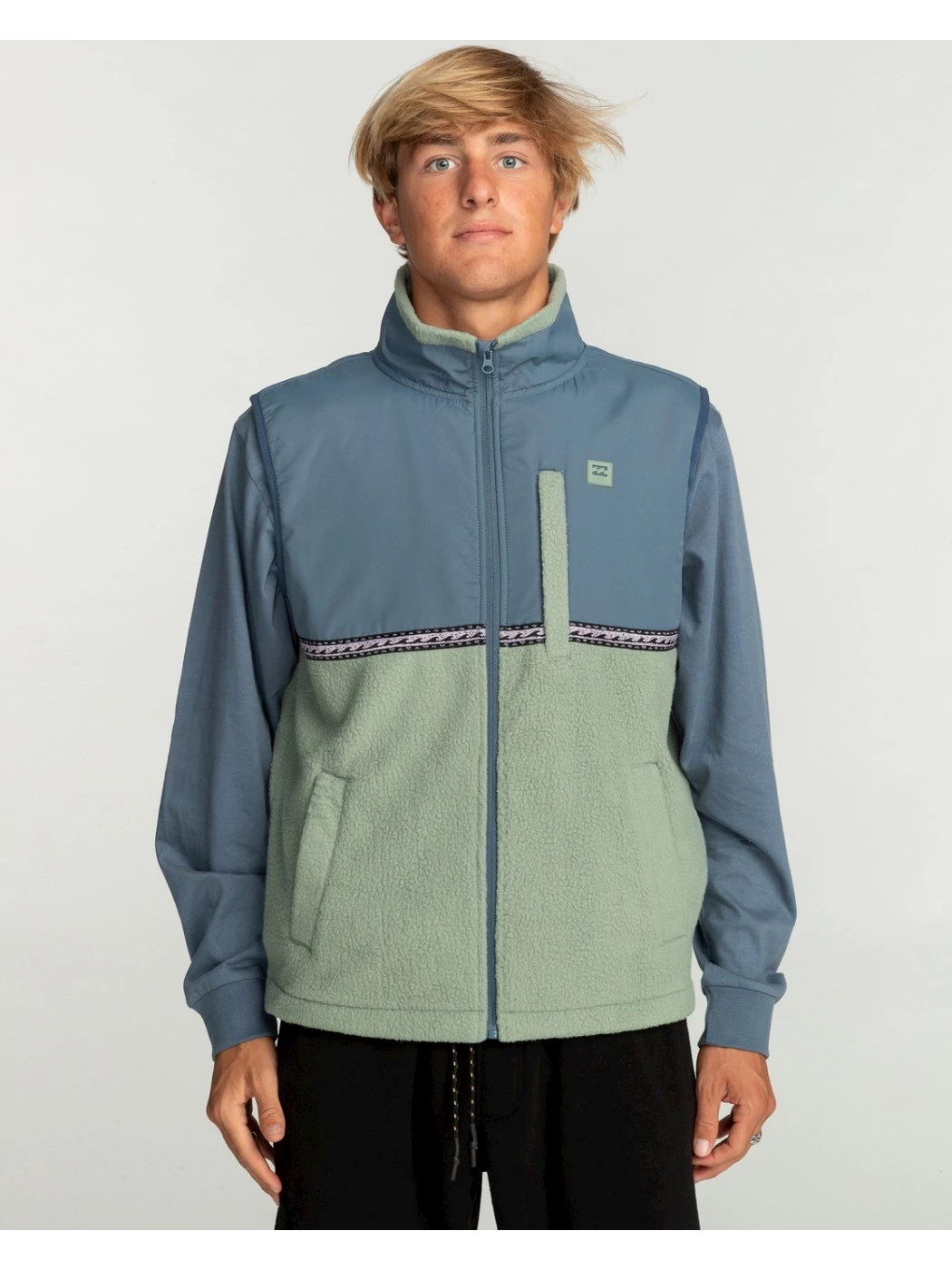 FELPA SMANICATA BILLABONG BOUNDARY TRAIL VEST