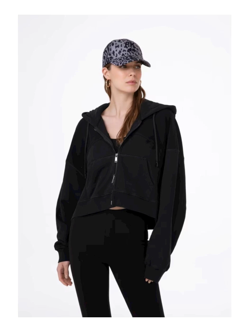 FELPA ZIP CON CAPPUCCIO DONNA F**K