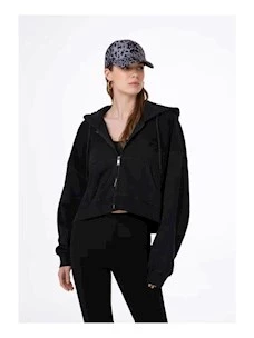 FELPA ZIP CON CAPPUCCIO DONNA F**K