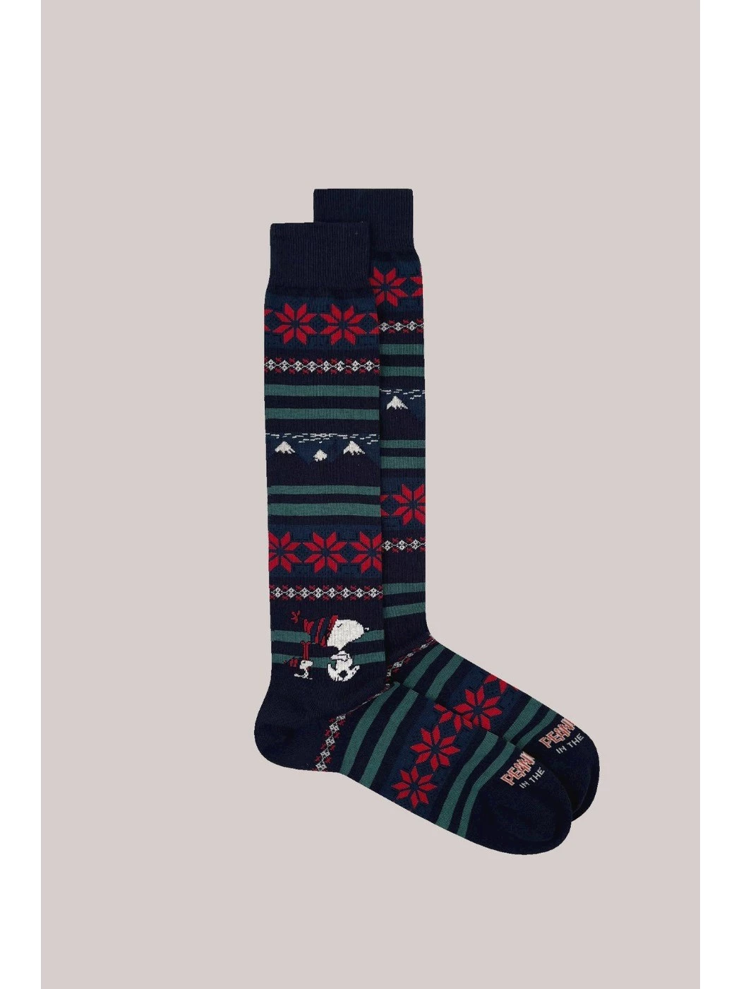 CALZINI INTHEBOX SNOOPY CHRISTMAS RIGHE BLU