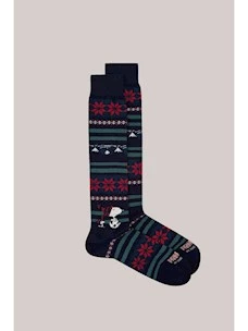 CALZINI INTHEBOX SNOOPY CHRISTMAS RIGHE BLU