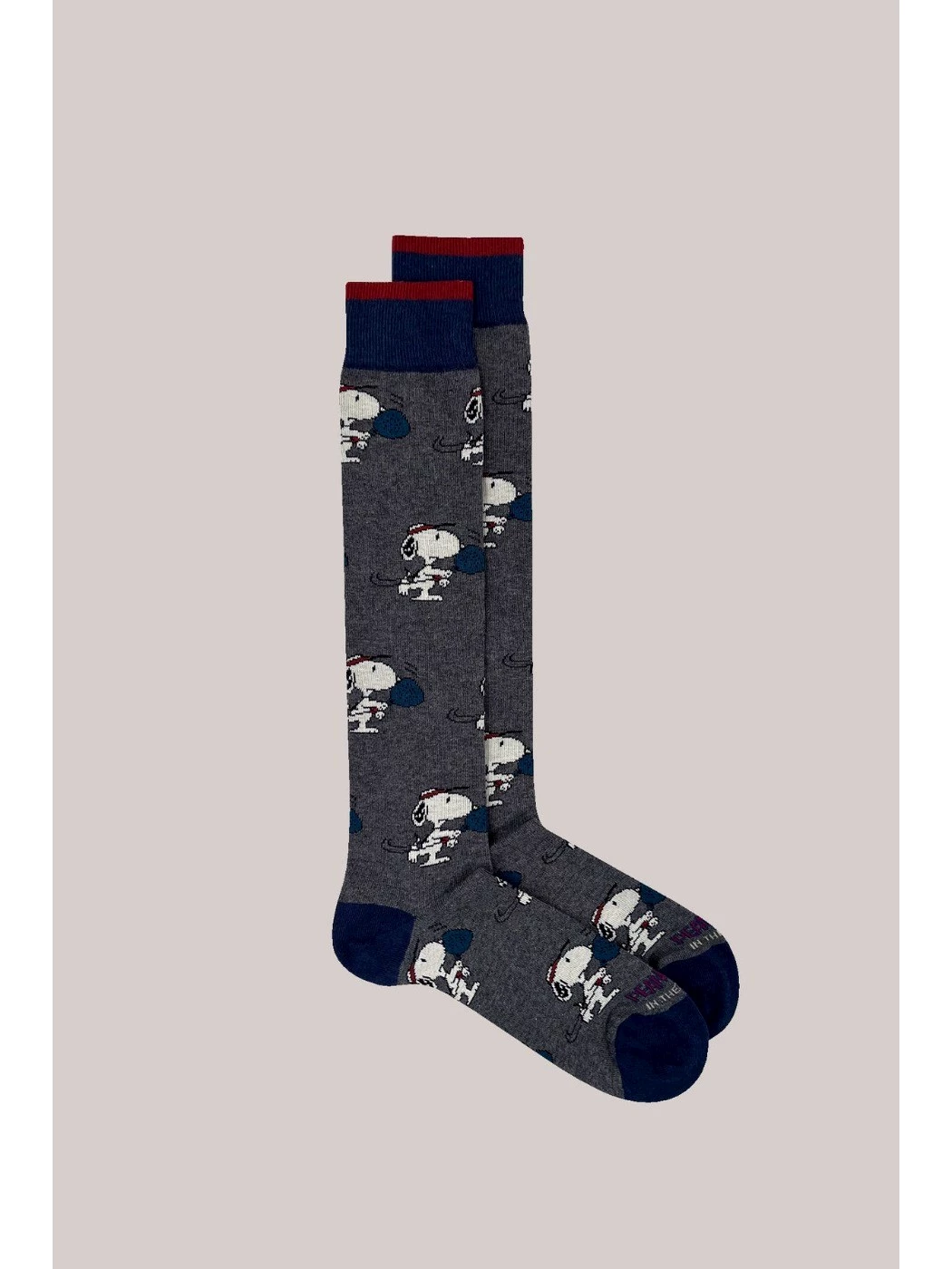 CALZINI INTHEBOX SNOOPY PADDLE ALLOVER GRIGIO SCURO
