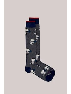 CALZINI INTHEBOX SNOOPY PADDLE ALLOVER GRIGIO SCURO