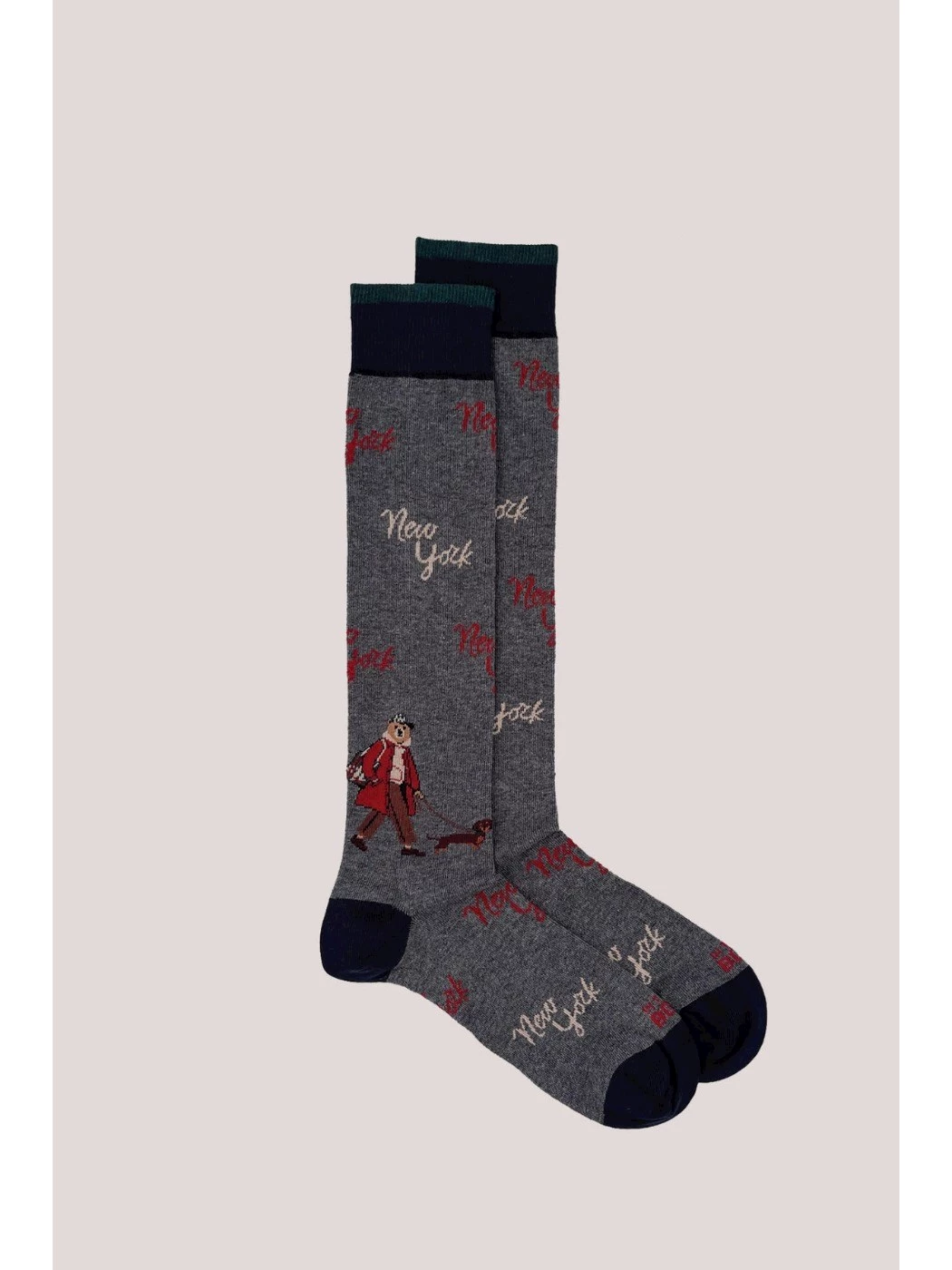 CALZINI INTHEBOX MR BOX NEW YORK GRIGIO SCURO
