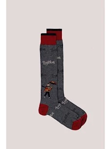 CALZINI INTHEBOX MR BOX LONDON GRIGIO SCURO