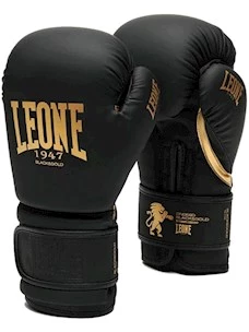 GUANTI BOXE LEONE BLACKGOLD NERO 12OZ