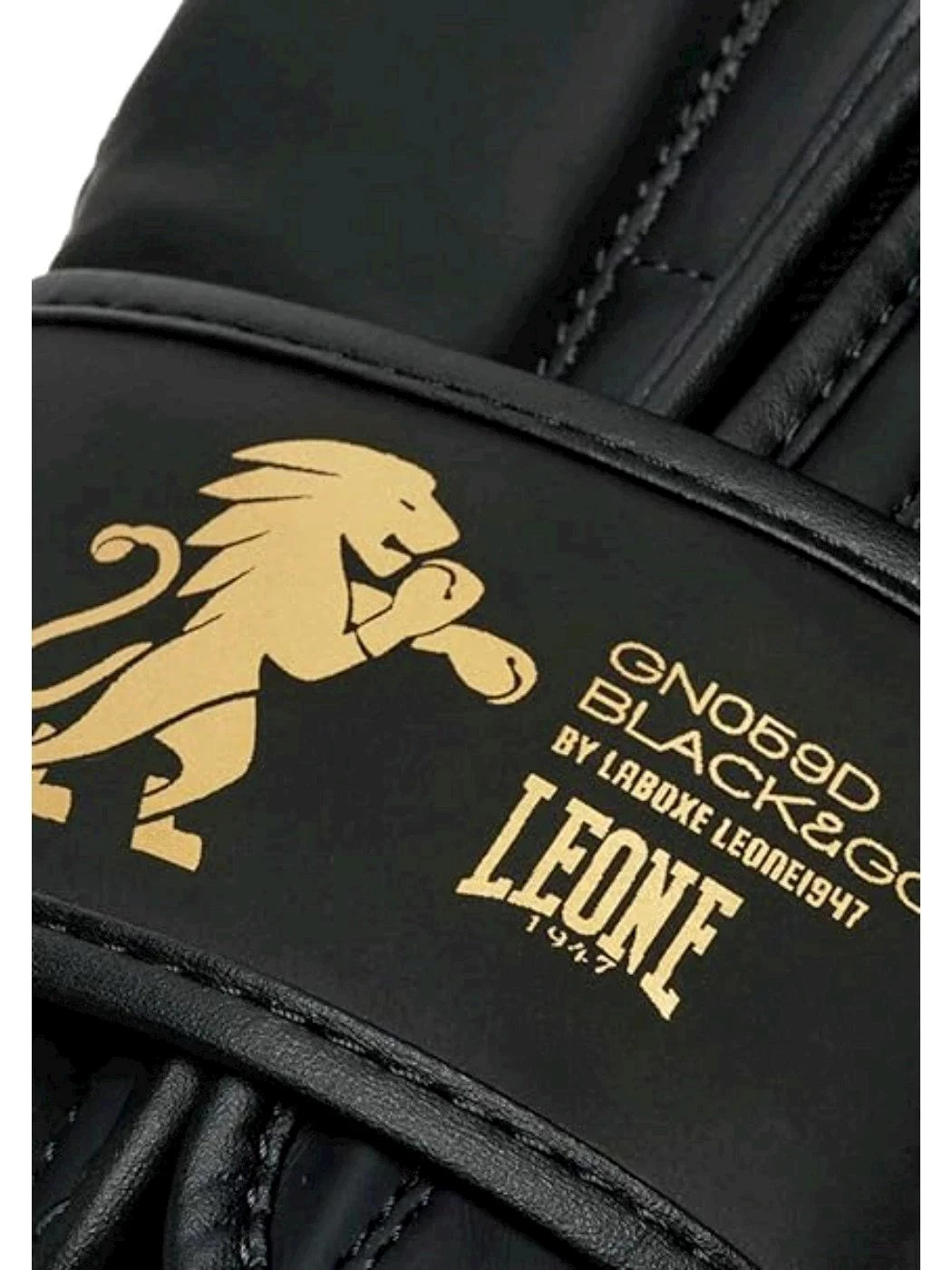 GUANTI BOXE LEONE BLACKGOLD NERO 14OZ