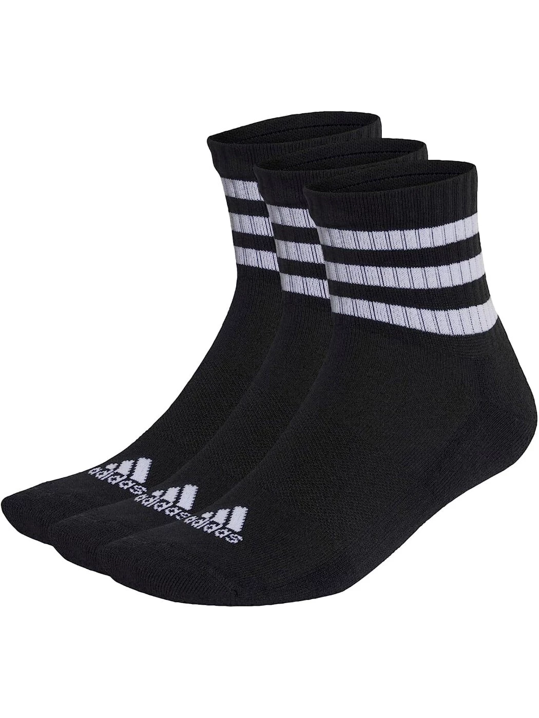 CALZINI ADIDAS 3-STRIPES CUSHIONED SPORTSWEAR MID-CUT (3 PAIA)