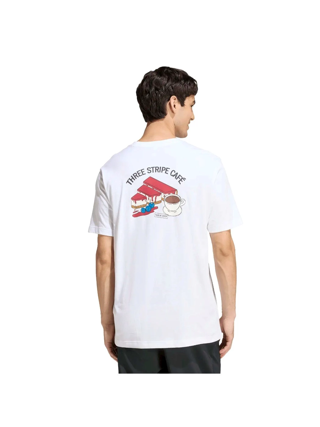 T-SHIRT ADIDAS COFFEE CAFE CHEESECAKE GRAPHIC