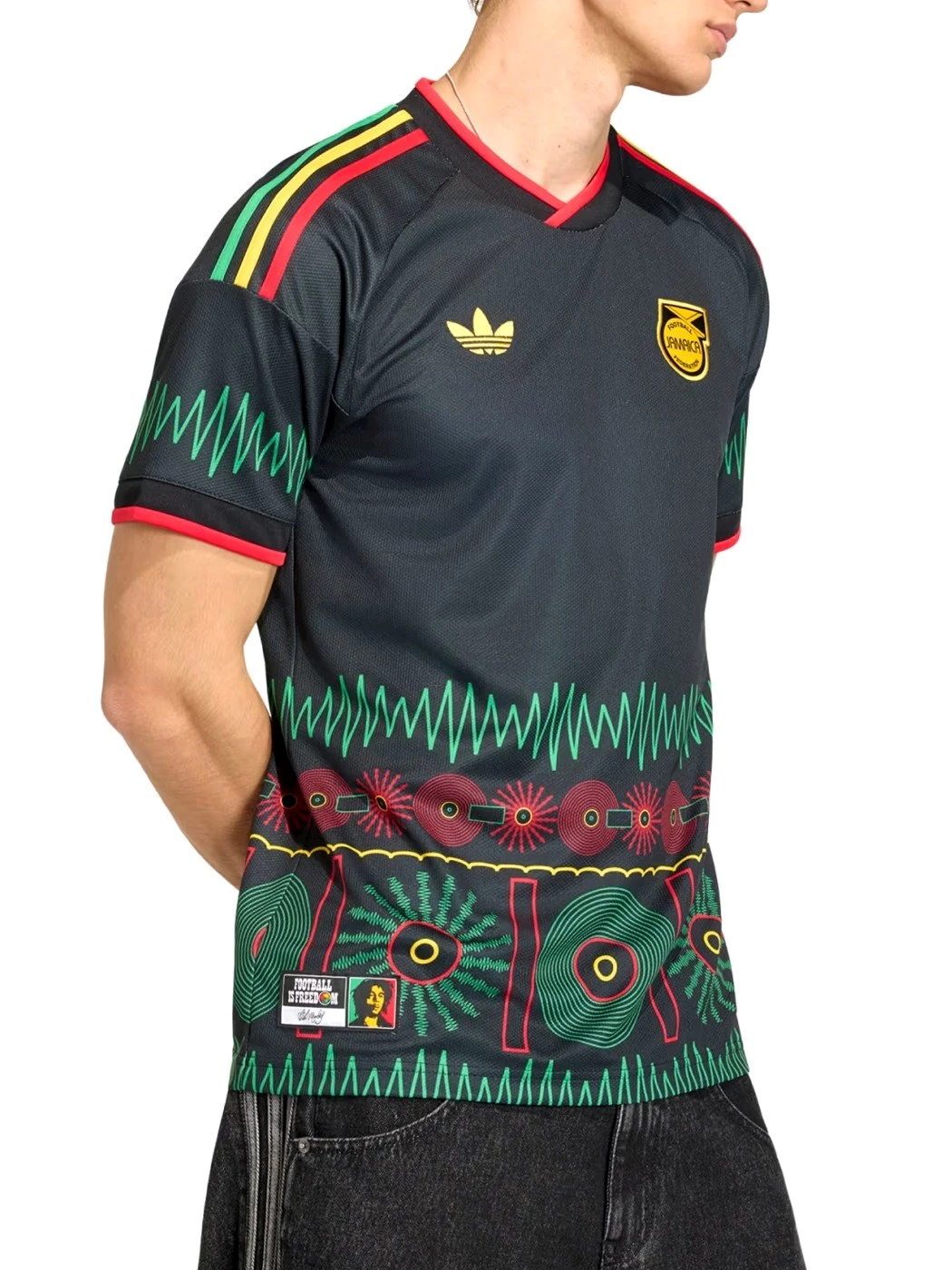 MAGLIA ADIDAS GIAMAICA AWAY JERSEY x BOB MARLEY