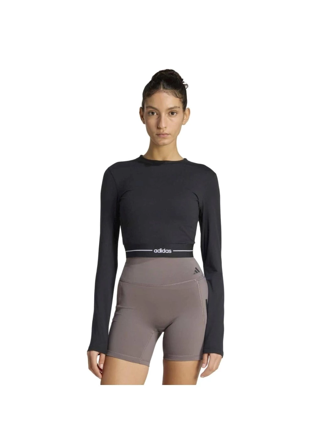 T-SHIRT MANICA LUNGA DONNA ADIDAS HYPERGLAM CROPPED