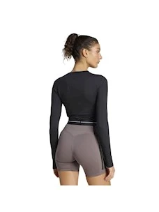 T-SHIRT MANICA LUNGA DONNA ADIDAS HYPERGLAM CROPPED