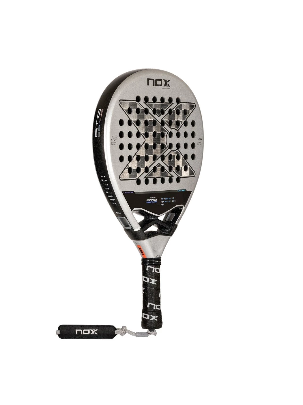 RACCHETTA PADEL NOX AT10 GENIUS 18K RACKET BY AGUSTIN TAPIA