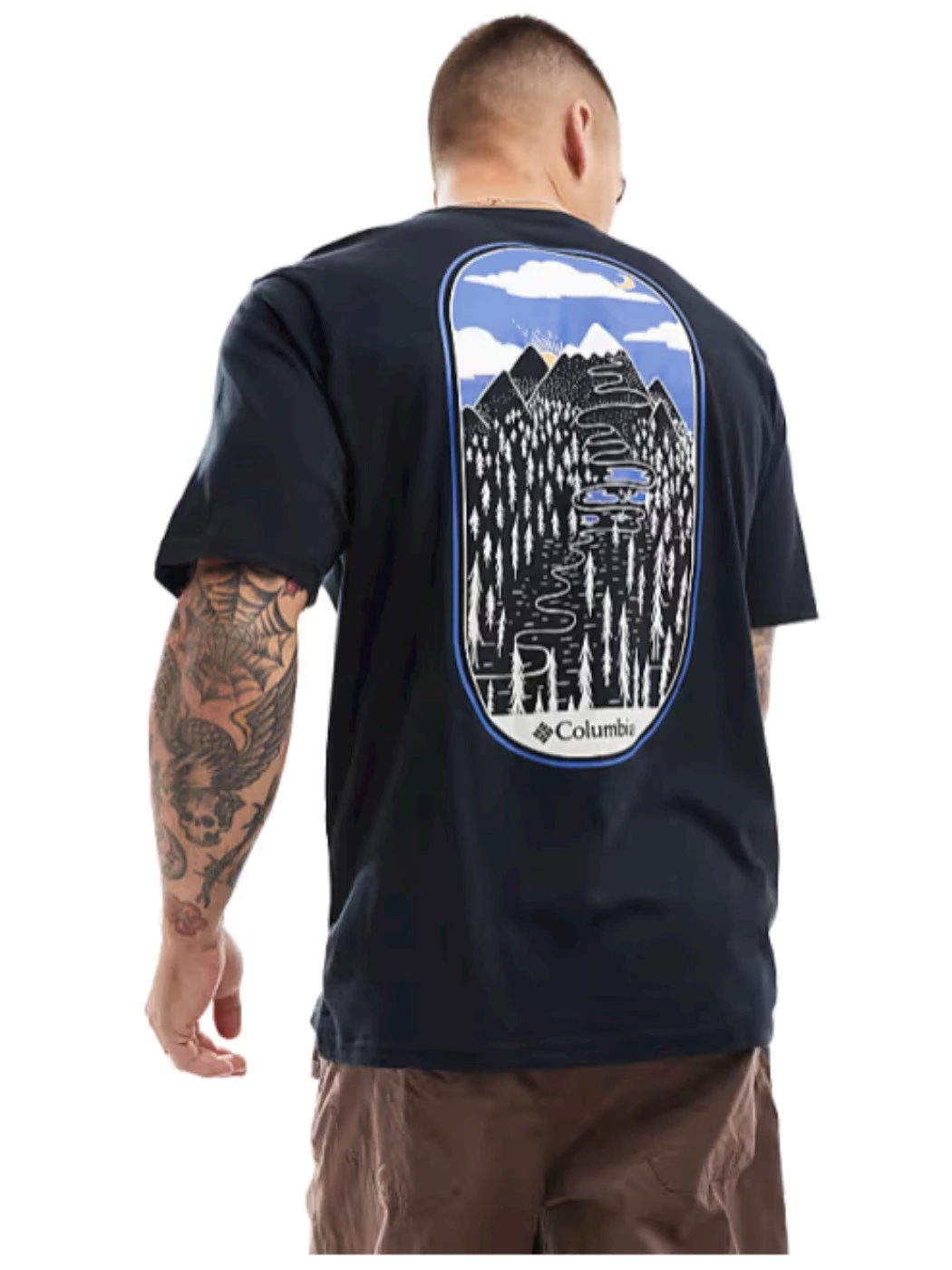 T-SHIRT UOMO COLUMBIA ROCKAWAY RIVER GRAPHIC SS TEE