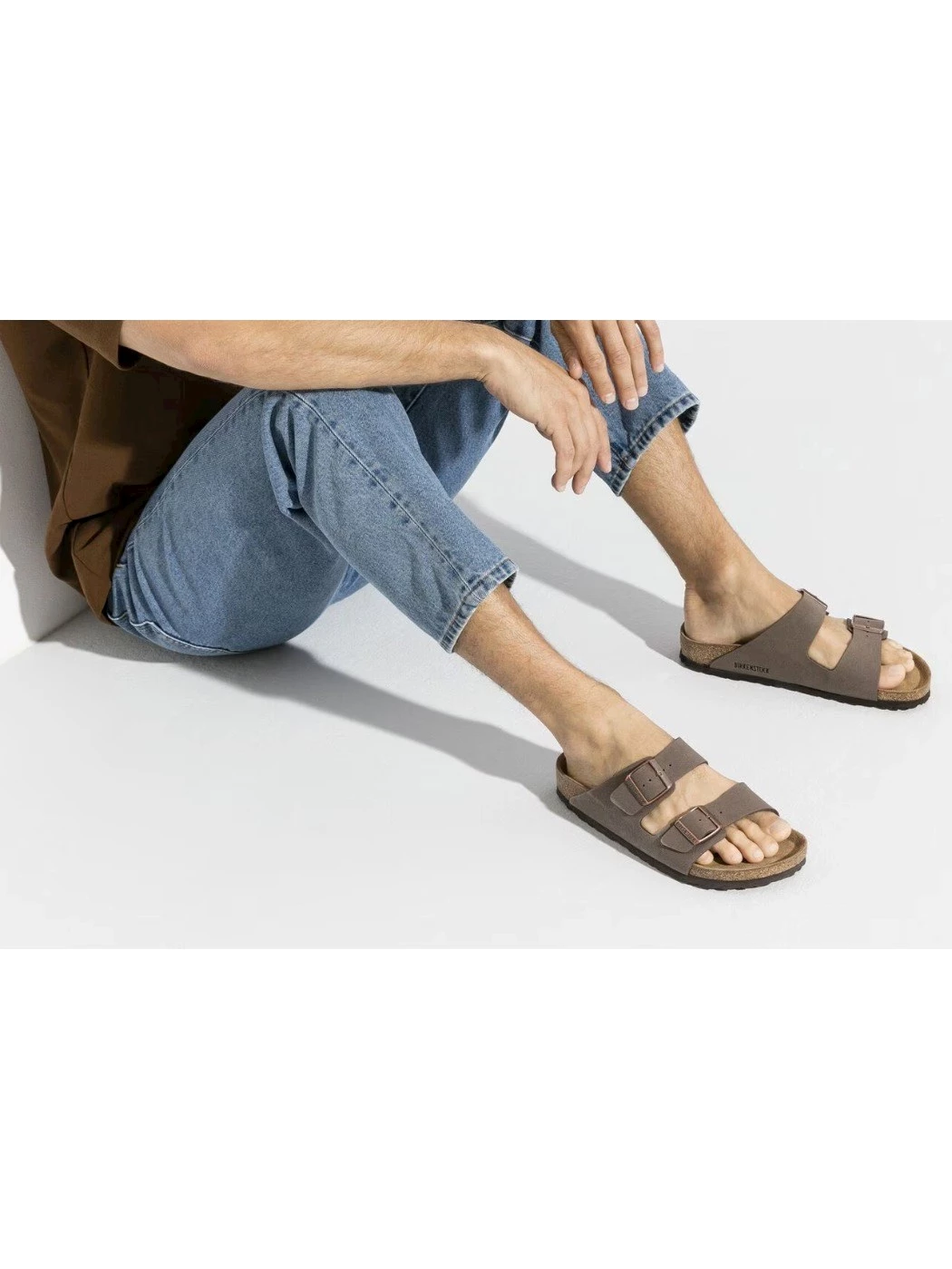 Birkenstock Arizona Birko Flor Nubuck Mocha Unisex Calz S