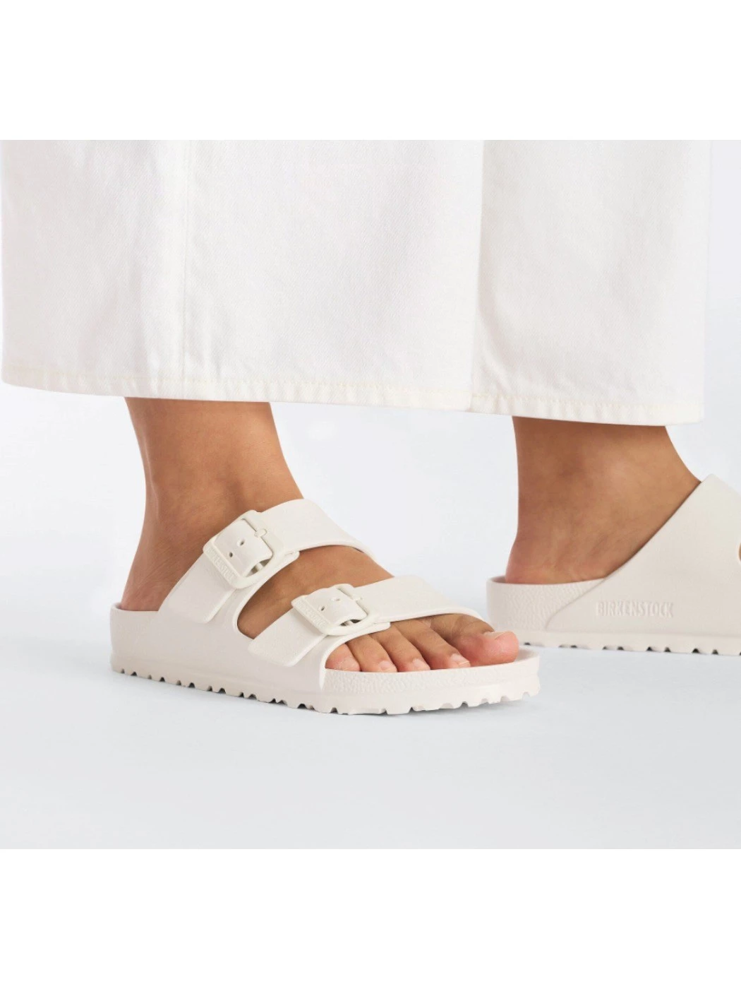 Birkenstock Arizona  EVA in Gomma Bianco Calz S