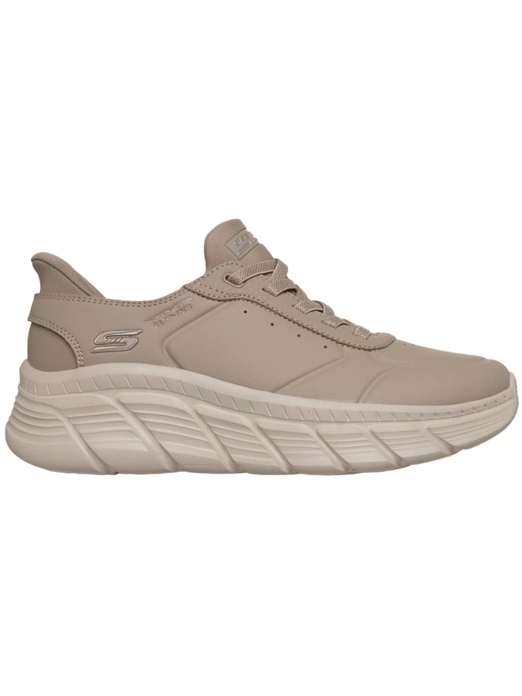 SKECHERS Sneakers Donna Taupe Slip ins Bobs Flex