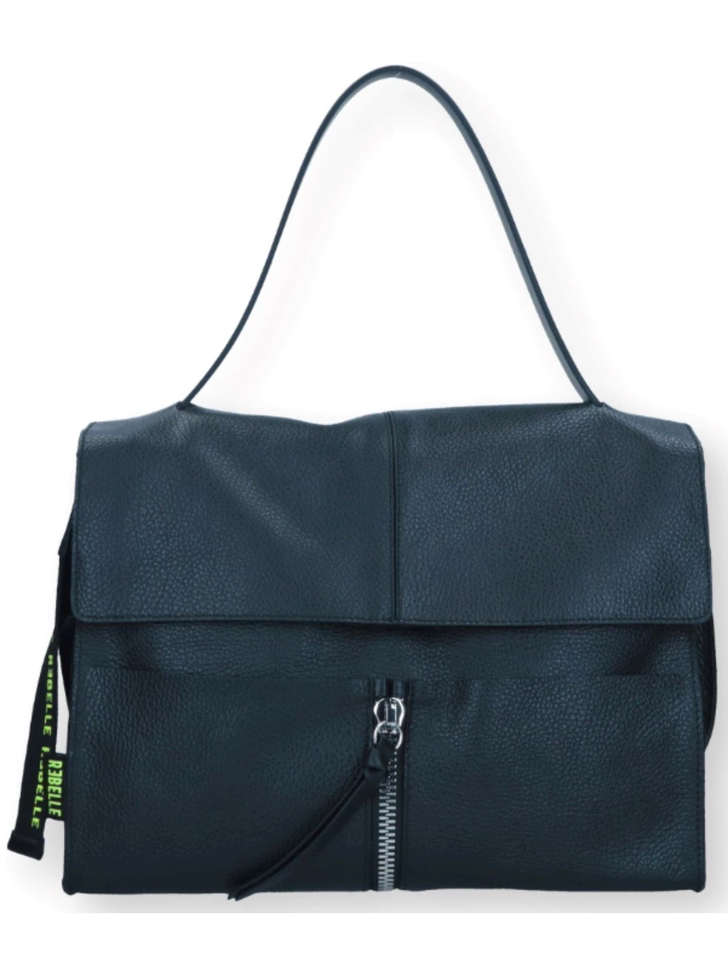 Rebelle Clio satchel dollaro cartella nera borsa donna